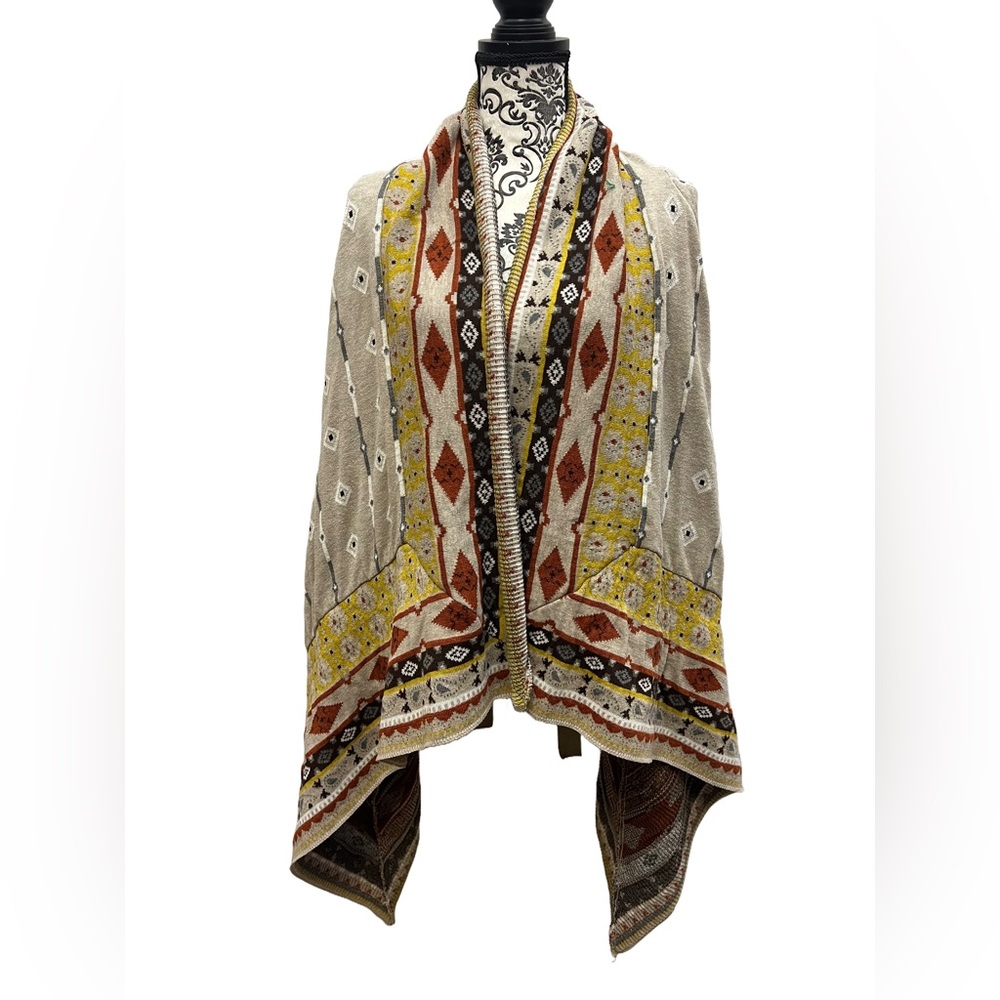 Freeway Southwestern Flyaway Cardigan Sweater M